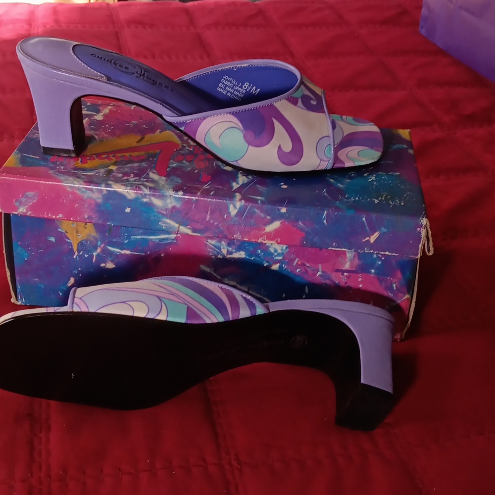 Chic Purple and Blue Women's Heels